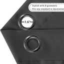 Turquoize Thermal Insulating Blackout Grommet Top Curtains Ultra Soft Blackout Thermal Insulated Window Curtain Panels Extra Long Curtains Room Darkening 52 Wide x 108 Length Inches, Charcoal Gray