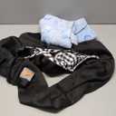 Tomkas Small Dog Cat Sling Carrier Puppy Purse Travel Wrap Soft Crossbody Pet Bag (Black, M - Zip Pocket & Adjust Strap)