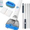 Rechargeable Hot Tub Vacuum Cleaner for Spa - Magnetic Drive System, Ultra Fine Mesh Filter for Small Particle, Spot Cleaning for Above-Ground Inground Pools, 60 Mins