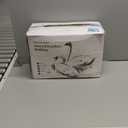 Feather Down Comforter King Size Duvet Insert, Light Weight True Baffle-Box Noiseless Bedding Comforters, Soft Hotel Collection Bed Comforter, Medium Warmth - White, 106 X 90 in. (King(All Season))