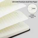 LBWCER Be Still Journal for Women, Christian Gifts for Women,200 Pages, A5 Hardcover Leather Journals for Writing, School, Travel, Business, Work, Home (Be still 46:10 Black)