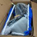 DUMOS 26 Inch Counter Height Bar Stools Set of 2, Modern Faux Leather High Barstools with Back and Metal Leg, Bar Chairs for Kitchen lsland, Black