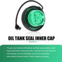 2 x 1 PC Car Fuel Tank Cap, Fuel Filler Cap Replacement Parts 5Q0201550L, Compatible with Audi A4 A5 A8 S4 S5 S8 Q5 RS5 SQ5 Quattro Allroad (Black)