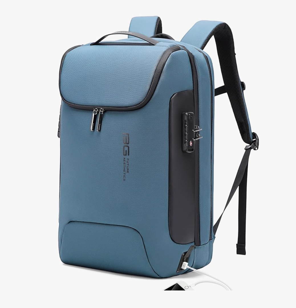 BANGE Anti-Theft Travel Backpack,Waterproof Fashion Work Backpacks,High Tech Backpack with USB3.0 Charging Port,Business Laptop Backpack Fits 17.3 Inch Notebook for Women
