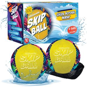 Activ Life The Ultimate Water Skip Balls, Water Bouncing Ball for Swimming Pool, Beach Toys for Friends, Family, Kids and Adults (2.2")