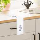 Chinoiserie Champagne Kitchen Towels - Blue and White Coquette Porcelain Champagne Dish Hand Tea Towels, Preppy Decorative Towel for Bathroom Kitchen, 16x24 Inch