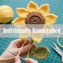 Appreciation Gifts for Teacher,Positive Emotional Handmade Crochet Support Sunflower,Thank You for Helping Me Grow,Teacher's Birthday Thank You Gift,Christmas,Graduation Presents