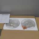 Gold Pendant Lights Kitchen Island 2 Pack, 7.5 inch Farmhouse Glass Pendant Lights, Vintage Gold Glass Pendant Light, Island Pendant Lights for Dining Rooms, Living Room, Bar