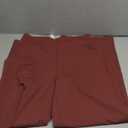 G4Free EverGoing Wide Leg Ankle Pants for Women 7/8 Length Yoga Dress Pants High Waist Stretch with Pockets Casual Work (Large, Wine)