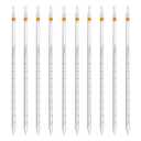 ONiLAB Glass Graduated Pipette, 10ml,Tolerance 0.1ml, Standard Sodium Calcium Glass Pipettes for Transfer Liquid or Essentail Oil for Lab, Chemistry10 pcs 17900304