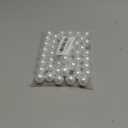 50pcs 20mm Pearl Beads White Round Pearls Acrylic Beads for Jewelry Making DIY Craft Bracelets Necklaces Earrings Vase Fillers Home Wedding Decoration