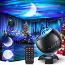 Galaxy Projector for Bedroom, 21Colors Northern Lights,15White Noise&Bluetooth Star Projector Galaxy Lights, Remote Ambient Lighting,Aurora Halloween Decor Christmas,Gifts for Kids,Adults (Black)