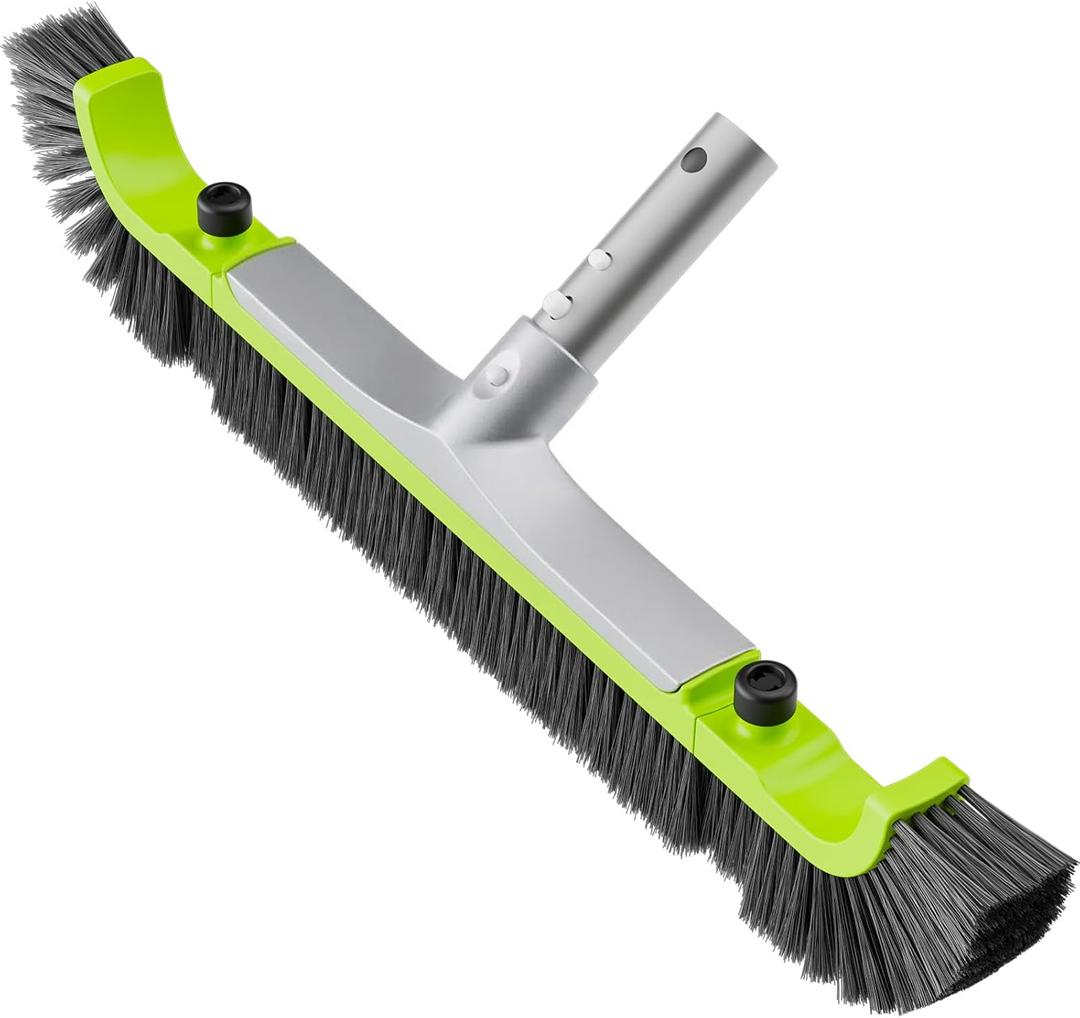 Sepetrel 20 Pool Brush Head for Cleaning Walls,Heavy Duty Inground/Above Ground Swimming Pool Scrub Brushes with Premium Strong Bristle & Reinforced Aluminium Back