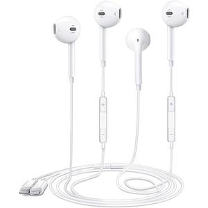 2 Pack Wired Headphones for iPhone Earbuds with Lightning Connector Earphones with Built-in Microphone & Volume Control Compatible with iPhone 7/8/X/11/12/13/14Pro