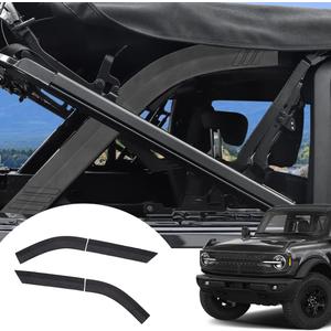 4PCS D Pillar Roll Bar Protective Covers, Full Covers Roll Bar Padding Protector Guard Prevent Scratching Paint D Pillar Roll Cage Trim Cover for Ford Bronco Offroad 4Door 2021-2025