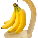 Bamboo Fruit Hanger Banana Holder Stand Modern Banana Keeper Banana Storage Stand Kitchen Hanger