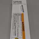 GenSwin Drip Wax Flameless Taper Candles Flickering with 10-Key Remote, Battery Operated Led Warm 3D Wick Light Window Candles Real Wax Pack of 6 Christmas Home Wedding Decor(Ivory, 0.78 X 9.64 Inch)