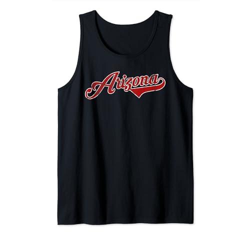 Arizona Baseball distressed Retro Vintage Tank Top S
