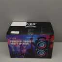 Bluetooth Speaker, 200W Peak Loud Stereo with Big Bass, 20H Playtime, TWS, Fast Charging, Portable Handle, Wireless Large Boombox Bocina with LED Light for Party Outdoor Backyard Camping (Matte Black)