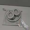 RORSOU C6 Active Noise Cancelling Headphones, Wireless Over Ear Bluetooth Headphones, 60H Playtime, Lightweight Folding Deep Bass Comfort Fit Ear Cups Headset with Mic for iPad/ Travel/ PC/ Home Silver