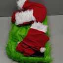 brableewear Christmas Monster Costume Adult Cosplay Costume Luxury Santa Claus Santa Suits Outfits (Medium, Green)