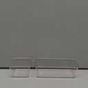 Clear Plastic Drawer Organizers Set of 45 Vanity trays Stackable Storage Bins Dividers Bathroom Organiser Storage Vanity Bins for Makeup, Kitchen Utensils, Jewelries, Office (S45(3-6-12-24))