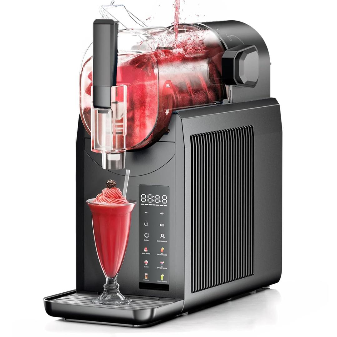 Slushie Machine for Home, Professional Frozen Drink Maker - No Ice Needed, Auto Clean, 6 Preset Programs, Rapid Freezing in 15 Mins, Keep 4H Fresh, for Frozen Margaritas, Frapps, Milkshakes and More