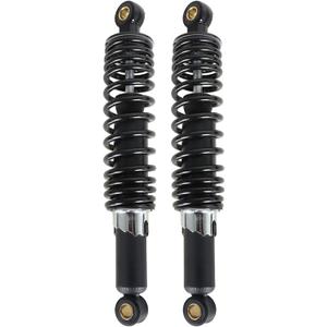 320mm 12.5 Pair Motorcycle Rear Shock Absorbers Replacement for Suzuki Yamaha Honda XL 883 1200 (Black)