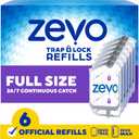 Zevo Flying Insect Trap Refill Cartridges for Fruit Flies & Gnats, 6 Count
