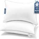 Pillows Queen Size Set of 2, Ultra Thick Down Alternative Bed Pillows,Cooling Hotel Quality Queen Pillows for Back, Stomach or Side Sleepers,Machine Washable (White,2 Pack)