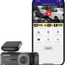 AZDOME 4K Dash Cam Front, Voice Control Dash Camera for Cars, WiFi 6 Mini Dashcam with APP Live Chat Support, Car Camera, Loop Recording, G-Sensor, 24H Parking Mode, Support 256GB Max Easy to Install