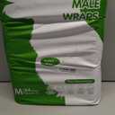 COCOYO Disposable Male Dog Wraps, Medium Size, 84 Count, Super Absorbent, Breathable, Wetness Indicator