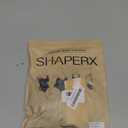 SHAPERX Strapless Shortie Bodysuit for Women Tummy Control Shapewear Seamless Body Shaper with Removable Straps (Black Thong, L/XL)