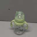 POTATO Glass Baby Bottles, Anti-Colic Breastfeeding Bottles with Fast Flow Nipple, Suitable for Babies 6-12 Months, 2 Replaceable Nipples, 8 oz, Green