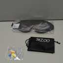 MZOO Luxury Sleep Eye Mask for Side Sleeper Men Women, Zero Eye Pressure 3D Sleeping Mask, Light Blocking Patented Design Night Blindfold, Soft Eye Shade Cover for Travel, Grey