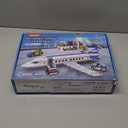 City Passenger Airplane Building Set, 886 Pcs STEM 6 in 1 Airport Passenger Plane Building Block Toy with Terminal, Shuttle Bus,Luggage Cart,Christmas Birthday Gifts for Boys Girls Ages 6-12+