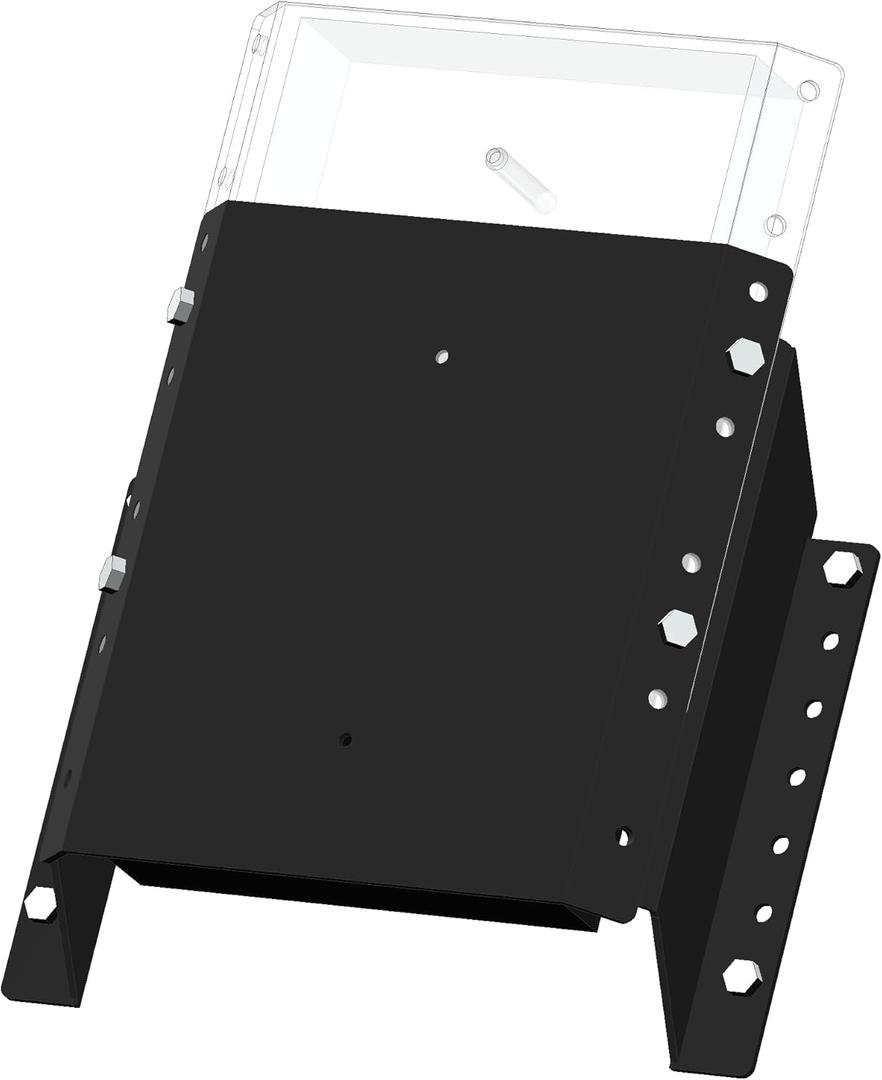 MJ-1-DP Jack Plate 4'' Setback Small Engine Jack Plate Adjustable Outboard Engine Jack Plate for Boats, Up to 35HP, Manual Height Adjustment, Includes Mounting Hardware (Black)