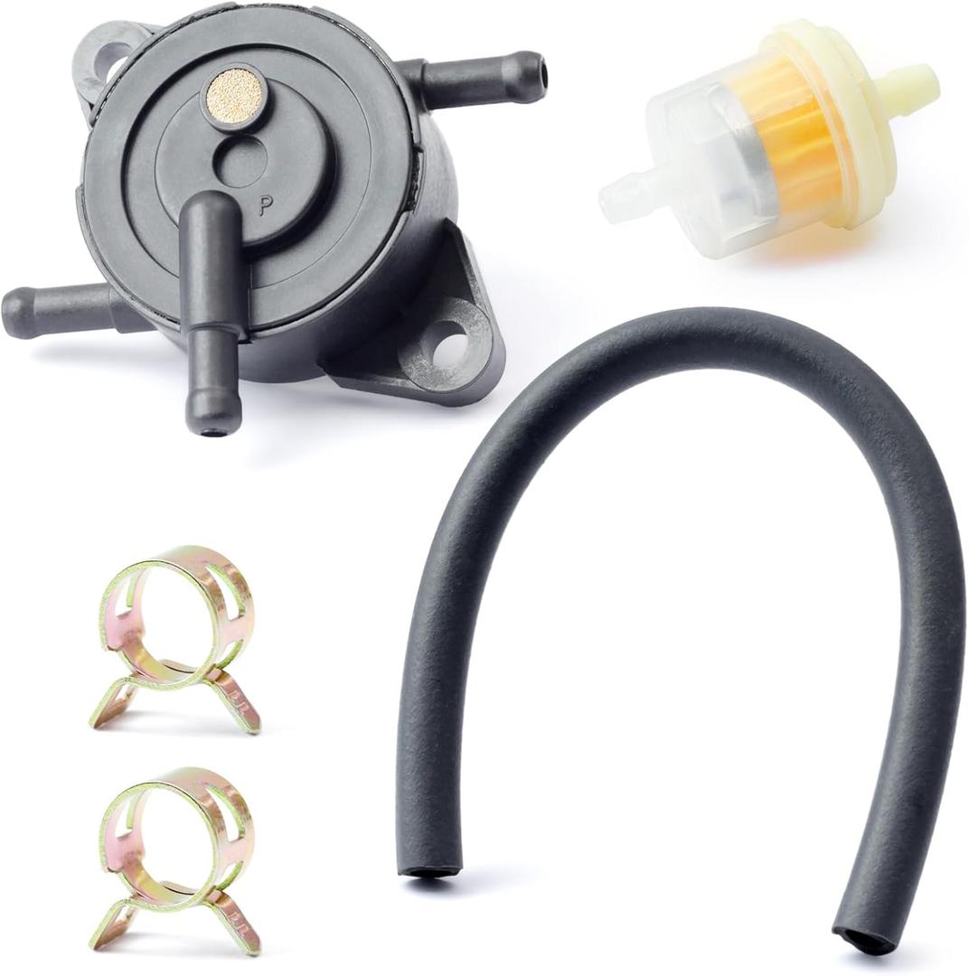 UC37181 Fuel Pump with Filter and Oil Hose Replacement for John Deere Lawn & Garden Tractors Models X350 X370 X380 X390 X570 Z445 Z465 Z530M Z530R, Parts Replace UC16533 MIU12470