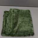 decorUhome Chenille Moss Green Christmas Throw Pillow Covers 18x18 Inch Set of 2, Decorative Soft Couch Pillow Covers Solid Dyed Accent Farmhouse Neutral Square Pillow Cases for Sofa