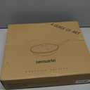 SENSARTE Nonstick Ceramic Frying Pan Skillet with Lid, 12.5 Inch Omelet Pan, Healthy Non Toxic Chefs Pan, Induction Compatible Egg Pan with Heat Resistant Handle, Free of Intentionally Added PFAS/PTFE