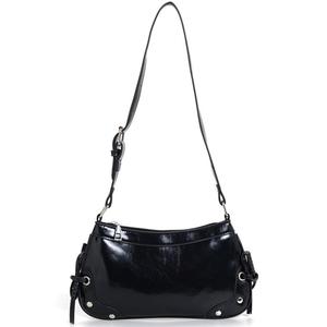 Shoulder Bag for Women Cute Hobo Purses and Handbags Y2K Mini Retro Clutch Underarm Purse (HA001-1 black)