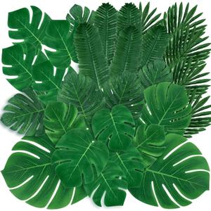 Sggvecsy 34 Pieces 6 Kinds Artificial Tropical Palm Leaves Tropical Leaves Monstera Leaves Safari Jungle Leaf with Stems for Hawaiian Luau Party Beach Table Wedding Shower Birthday Theme Decorations Sggvecsy 34 Pieces 6 Kinds Artificial Tropical Palm Leaves Tropical Leaves Monstera Leaves Safari Jungle Leaf with Stems for Hawaiian Luau Party Beach Table Wedding Shower Birthday Theme Decorations