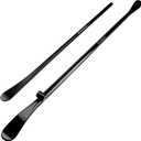 2PCS Tire Bar, 34645 Tire Mount and Demount Iron 37In, 3/4 in | 33220 Mt and Demount Spoon 30 in, 11/16 in, Tire Irons Heavy Duty Used for Off-Road Vehicle, Bus, Cars, Tractor Tubeless Truck Tires