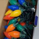 HAYATA C9 Big Bulbs Classic Christmas Lights 100 LED 64ft Strawberry String Light - Fairy Lighting for Outdoor, Indoor (Multi Color - 100LED)