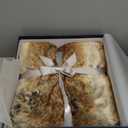 Krifey Oversized Faux Fur Blanket, Super Soft Cozy Blanket, Luxury Fluffy Throw Blanket Fuzzy Bed Throw, Plush for Women, Marbled Beige 60" x 80"