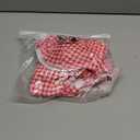 Women's Gingham High Cut Bikini Set 2 Piece Bowknot Spaghetti Strap Plaid Swimsuits Summer Beachwear (Large, Red)