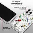 MOSNOVO Case for iPhone 14 Pro Max, [Buffertech 6.6ft Military-Grade Drop Protection] [Anti Peel Off Tech] Clear TPU Bumper Phone Case Cover Design - Wild Bird