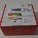 ZWILLING Fresh & Save 7-pc Vacuum Sealer Machine Starter Set, Sous Vide Bags, Meal prep, Airtight Food Storage Containers, Glass