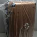 Rockland London Hardside Spinner Wheel Luggage, Brown, 3-Piece Set (20/24/28)