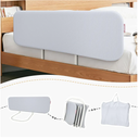 Q-MIULIKE Baby Bed Rail for Toddlers Portable Foldable Travel Toddler Bed Rails Easy to Install 27 Height Adjustable Suitable for Full King Queen Twin Bed Sizes Q-608-80cm